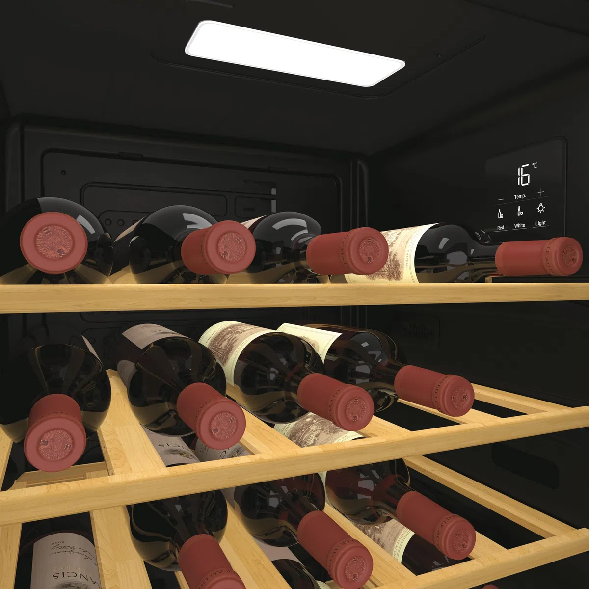 Candy CWC034 Weinkühlschrank für 34 Flaschen, Schwarz, Energieklasse G