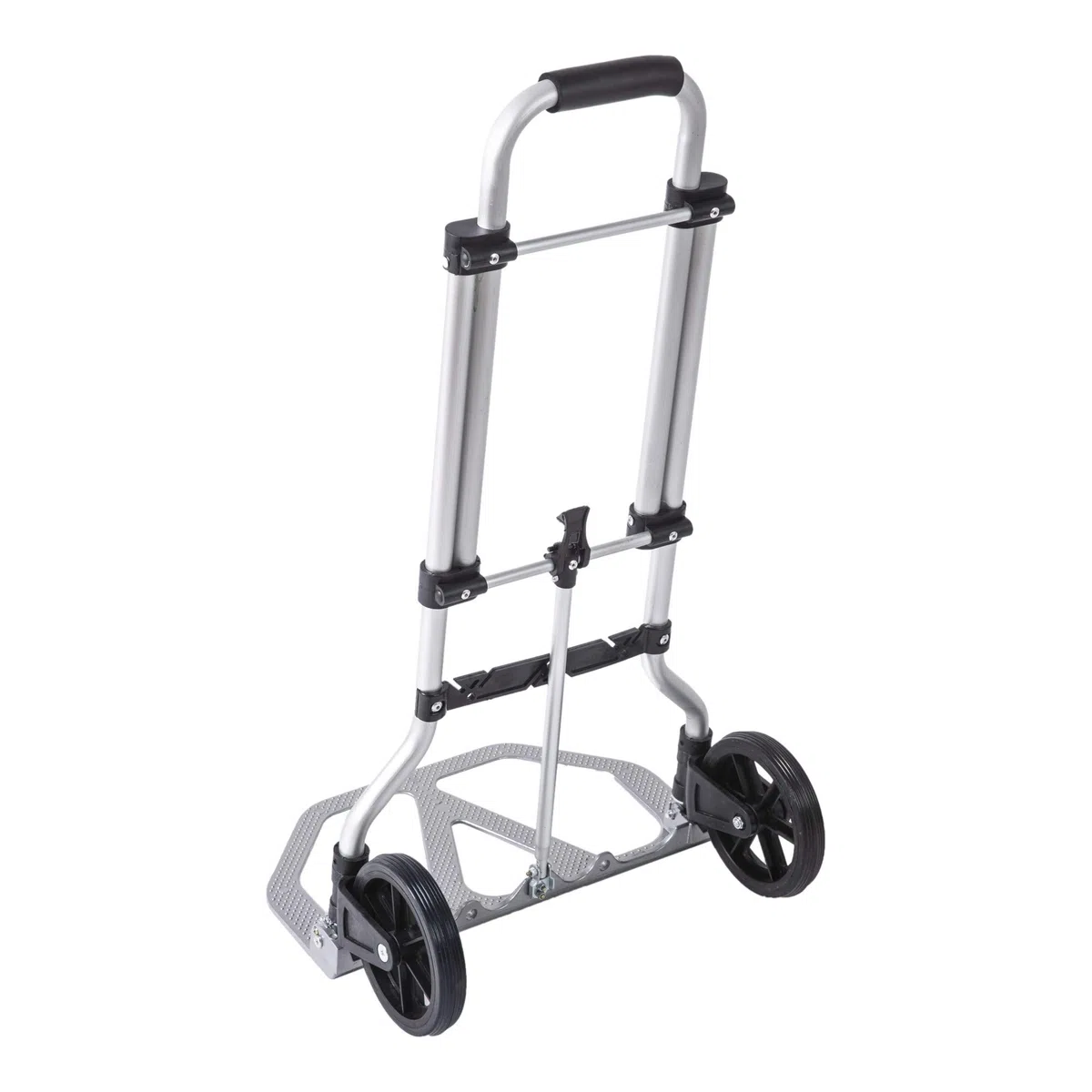 STIER Sackkarre Basic, klappbares Modell, Tragfähigkeit bis 45 kg, aus Aluminium, ideal für Transportaufgaben, mit Vollgummi-Bereifung, leicht und handlich