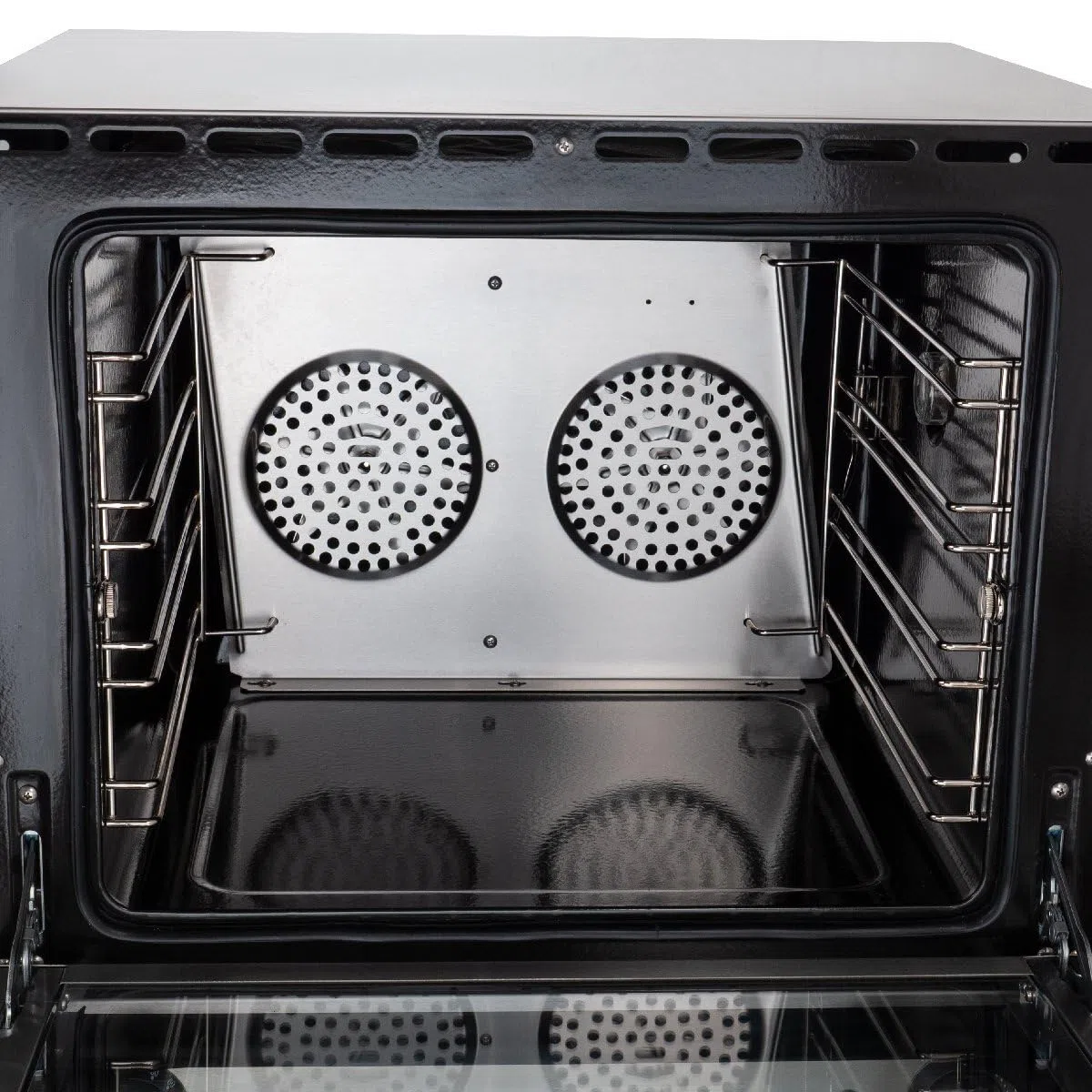 GastroHero Heißluftofen ECO 4 Bleche Umluftofen Gastronomie Backofen Edelstahl 62 Liter 230 V