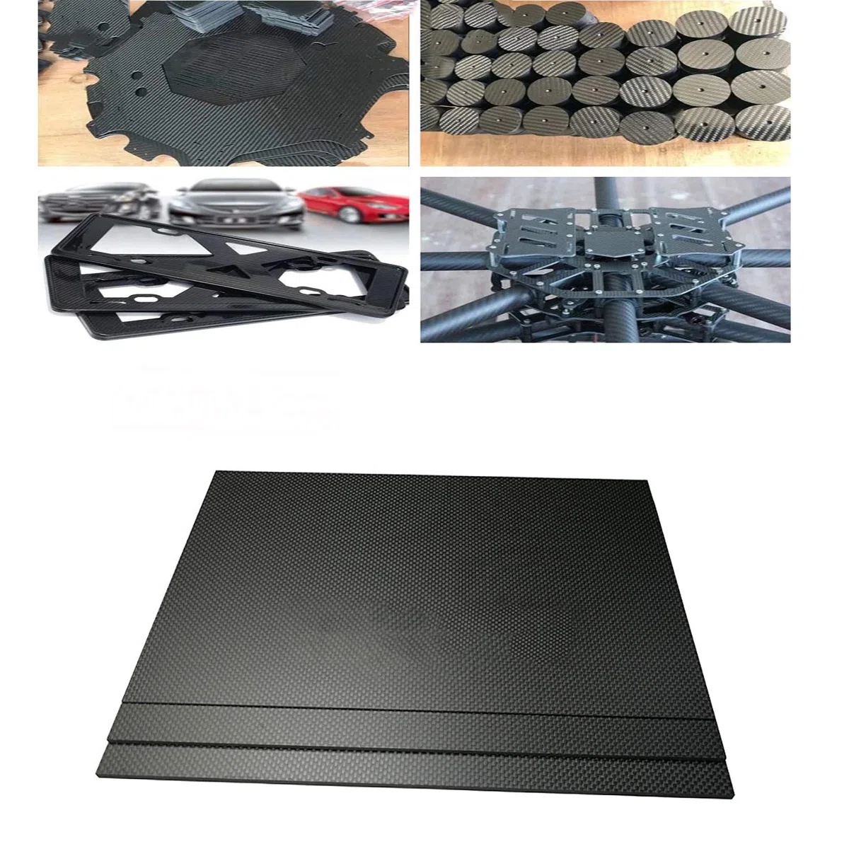 3K Carbonfaserplatten CF- Epoxy Platte HT Carbon Platte/CFK Kohlefaser für Modellbau-400mmx500mm-0.5mm