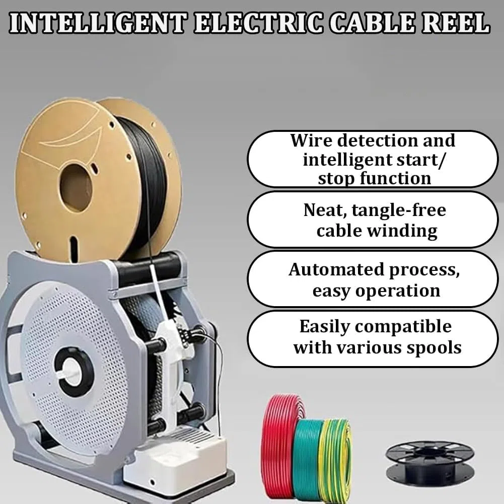 Verbrauchsmaterial in Industriequalität, intelligenter Start/Stopp, geeignet für 1 kg Spulen, elektrische Aufwickelmaschine
