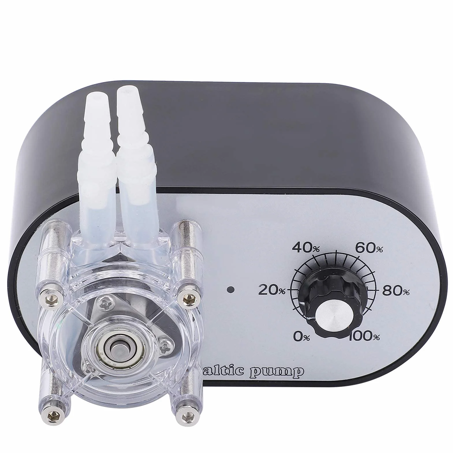 Peristaltikpumpe 114-500Ml/Min AC 100-240V Micro Schlauchpumpe Laboratory Peristaltikpumpe Hochfließende Peristaltikpumpe mit Einem Kopf(EU Plug)