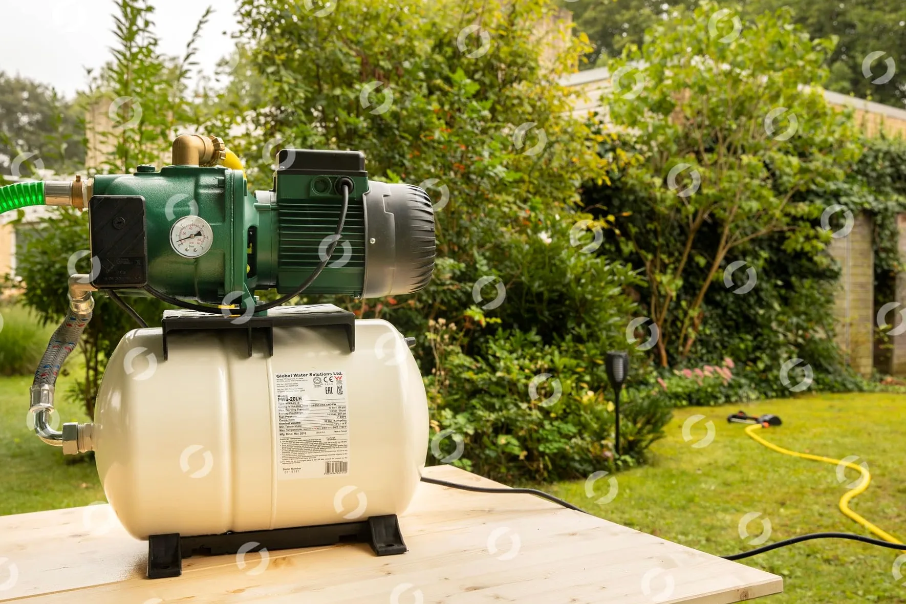 DAB Aquajet 82/20 M Hauswasserwerk - 3.600 L/Std. - 840W - Förderhöhe 47 m - Automatische Ein- / Ausschaltung - Bewässerungspumpe