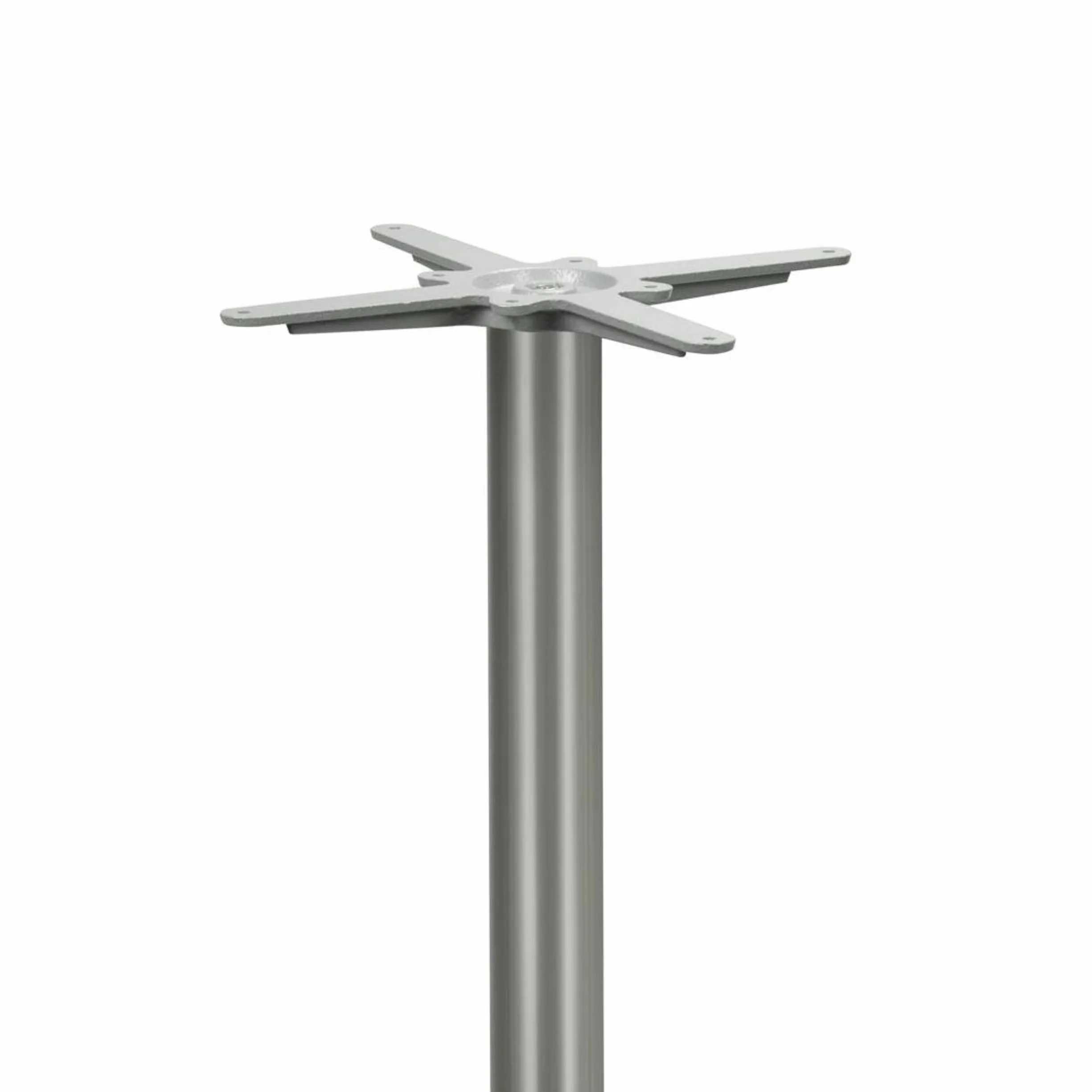 Stehtischgestell Tischbein Edelstahl | Premium | PD7595inox/110 | INOX | Stehtisch | Höhe 108 cm | ca. 25 kg | Bodenplatte 60x40 cm | max. Tischplattengröße 110x70 cm
