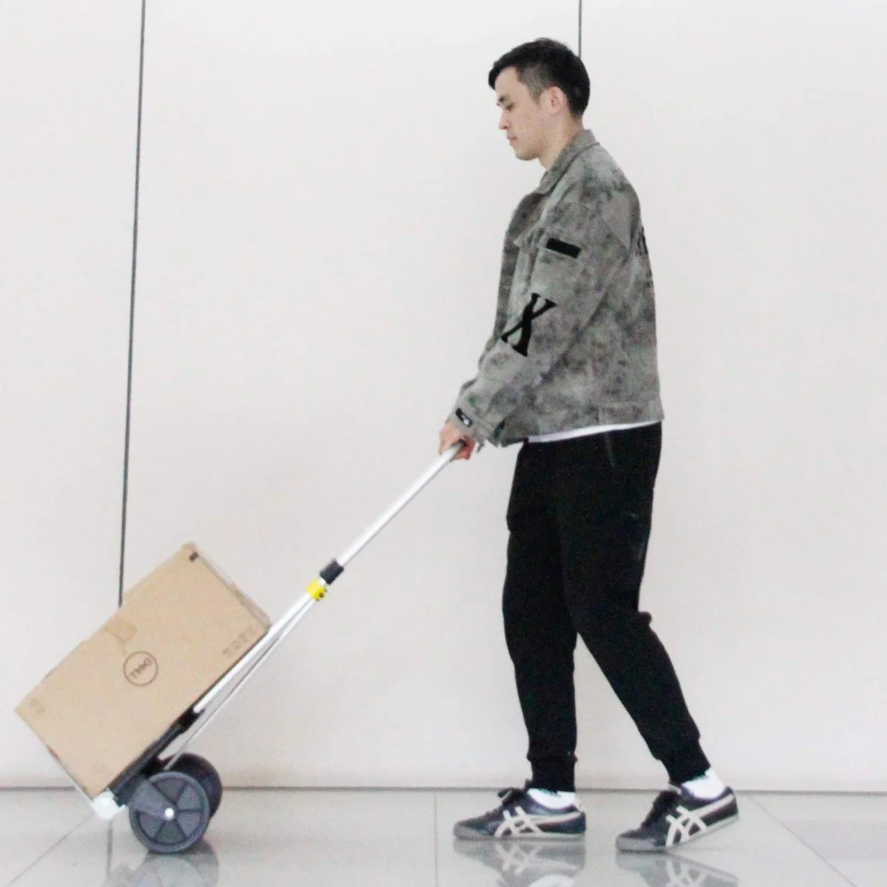 sogesfurniture Aluminium Sackkarre Transportkarre klappbare Handkarre, mit kostenlosem Gummiband für Fixieren der Gegenstände, bis 60kg Tragkraft, BHEU-KT-2124