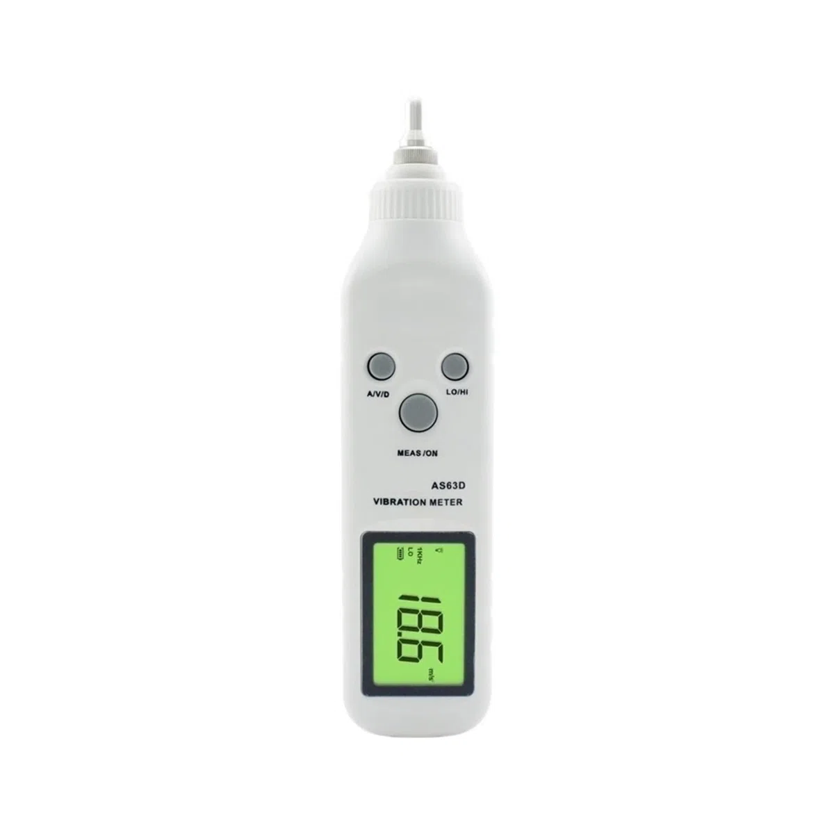 Vibrationsmesser, AS63D Taschenvibrometer, Stiftvibrationsmessrät Tester Messrät Analysator for den Langzeitbrauch