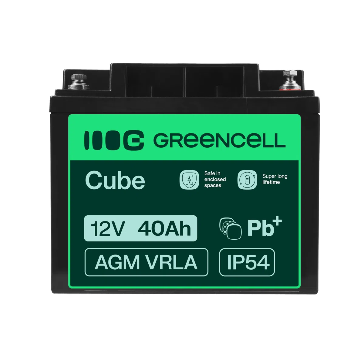 Green Cell AGM 12V 40Ah Akku VRLA Blei-Batterie Bleiakku Ersatzakku Gelakku Akkubatterie Zyklenfest Unbemann Caravan Photovoltaik Rollstuhl Solarspeicher Solarbatterie Solarpanel Wohnwagen