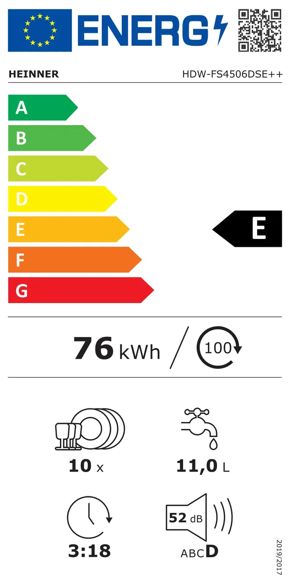 HDW-FS4506DSE++ Freistehender Geschirrspüler – 10 Maßgedecke, 6 Programme, Aquastop, Halbbeladungsfunktion, Elektronische Steuerung, Modernes Weiß Design, Energieeffizient, 5 Jahre Garantie