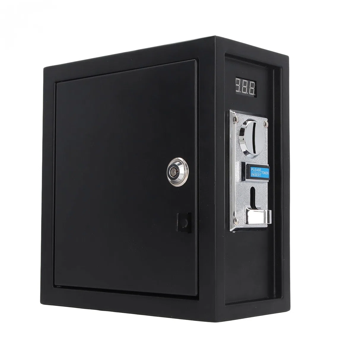 Asixxsix Münz-Timer-Steuerungs-Netzteilkasten, Programmierbarer Münz-Timer-Box-Münzprüfer für Automaten, Waschmaschinen, Massagesessel, Verkaufsautomaten, Elektronische Geräte