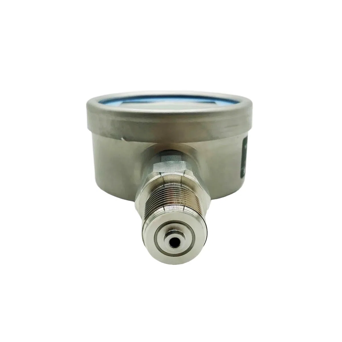 Digitales Manometer, Edelstahl-Membran-Manometer, Hintergrundbeleuchtung, Wasserzähler, Genauigkeit 0,1%(-100KPa-0KPa)