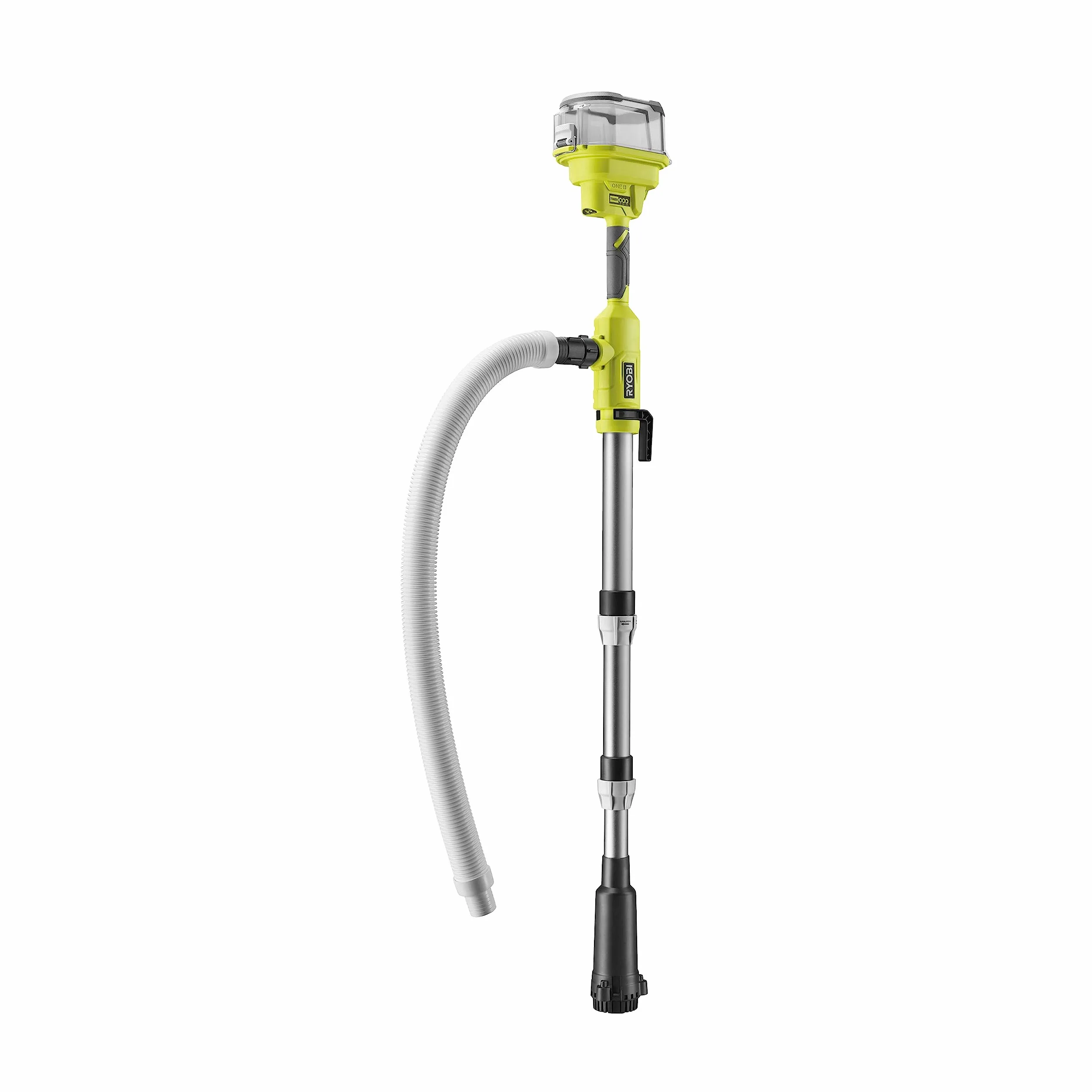 RYOBI 18 V ONE+ Akku-Regenfasspumpe RY18STPA-0 (bis zu 3.360 l/h Förderleistung, bis zu 7 m Förderhöhe, Wassergeschütztes Akku-Fach (IPX7 Schutzklasse), ohne Akku und Ladegerät)
