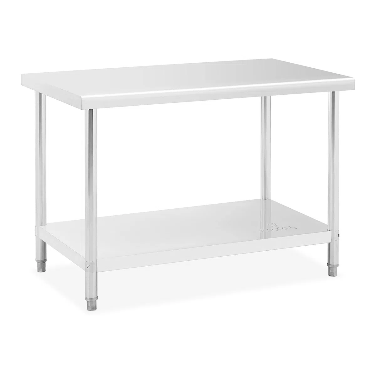 Royal Catering RCAT-120/70-NW Arbeitstisch Edelstahl Küche Edelstahltisch 120 x 70 cm höhenverstellbar