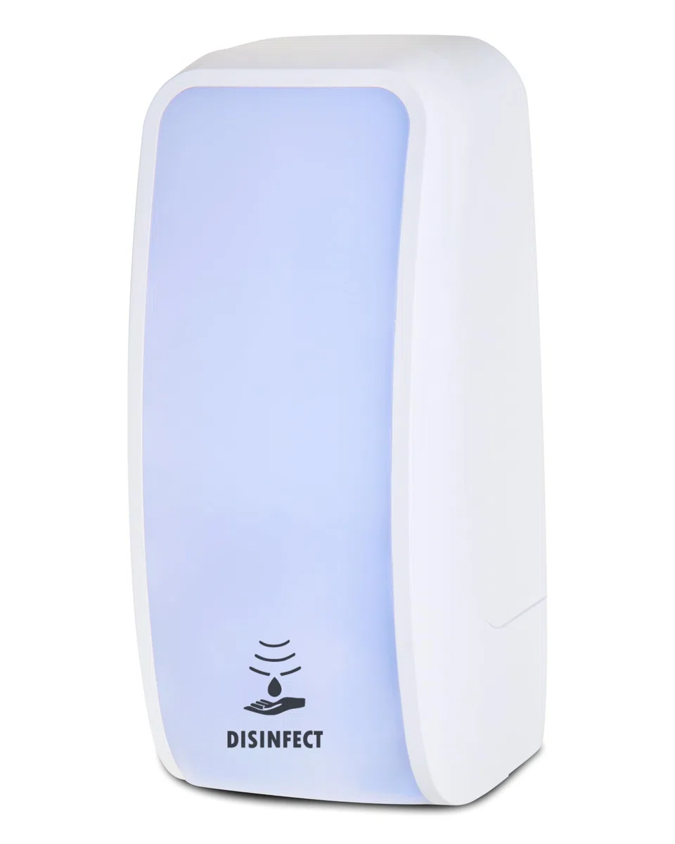 Set Cosmos Sensor Desinfektionsspender + 3x1 L Weiß | Berührungsloser Cosmos Desinfektionsspender mit Sensor, 3x1 L Händedesinfektion und bis zu 3.000 Anwendungen