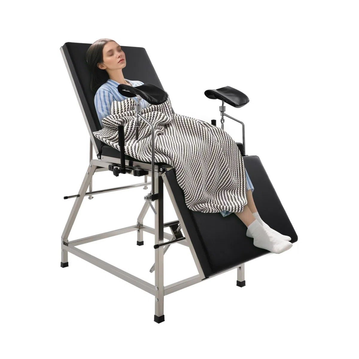 Gynäkologenstuhl Gynäkologische Untersuchungsstuhl Gynäkologischer Stuhl Untersuchungsstuhl, Ergonomische Struktur Gynäkologischer Stuhl, Bis zu 200 KG (Schwarz)
