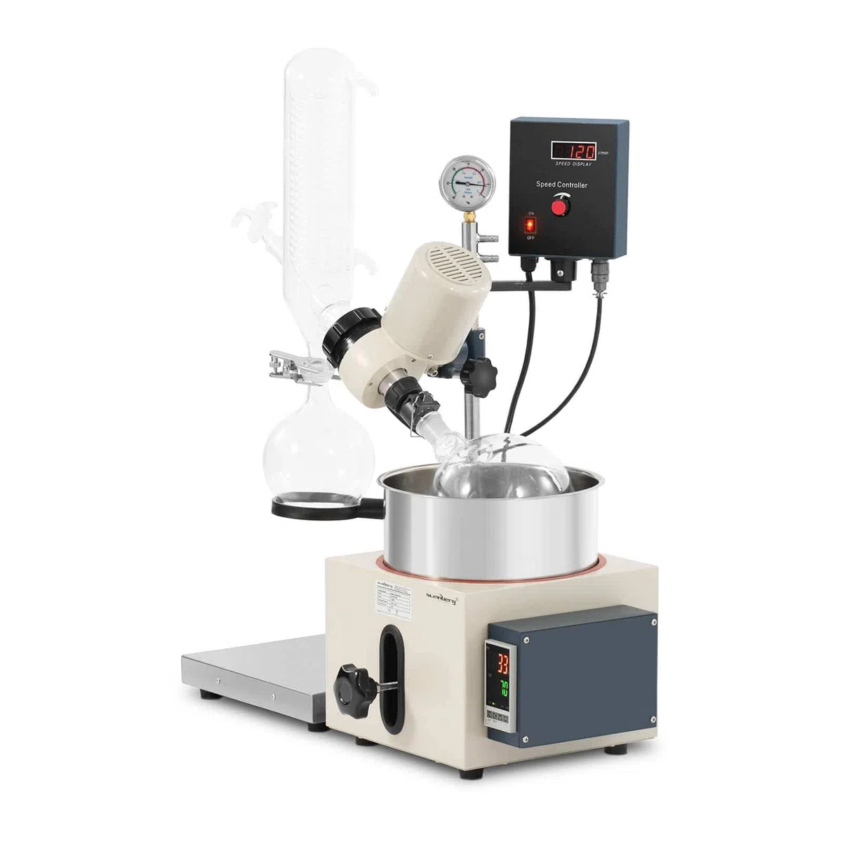 Steinberg Systems Rotierender Laborverdampfer mit Auffangball SBS-RV-2000 (5L/1 L, 40 W, 120 U/min)