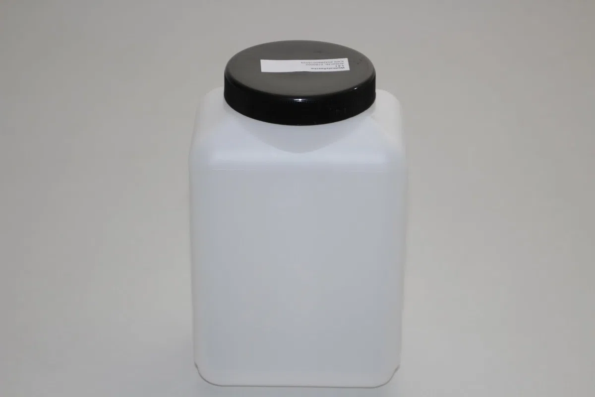 Weithalsflasche Vierkantflasche 1500 ml Kunststoff (HDPE) mit Schraubdeckel und PE-Dichtung
