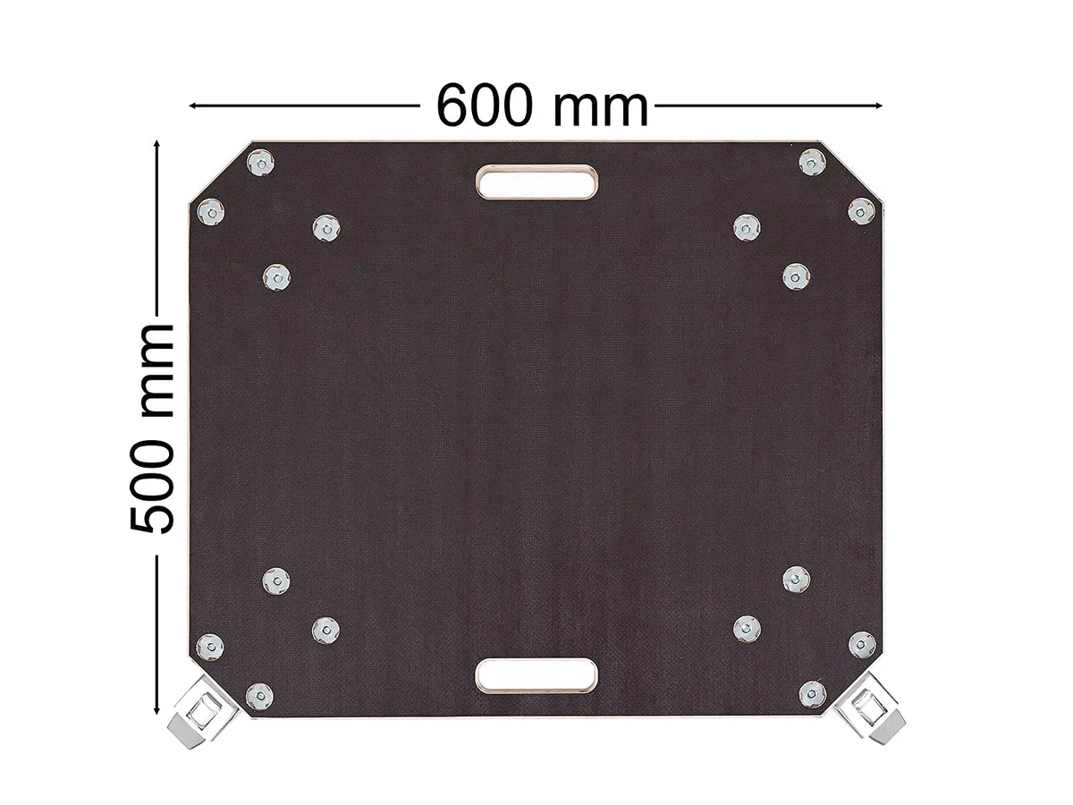 Rollbrett aus Deutschland | 360° drehbare Vollgummi-Rollen | 450 kg Trageleistung | 60x50 cm