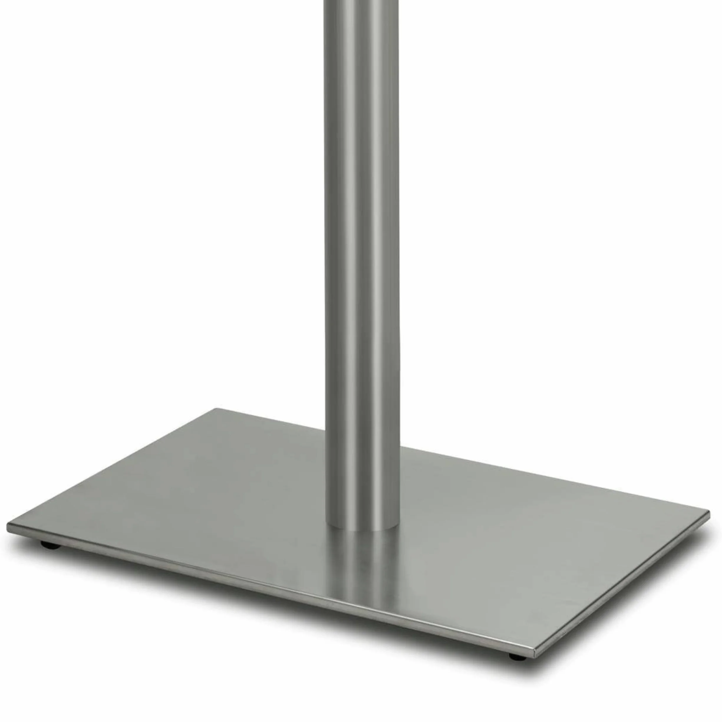 Stehtischgestell Tischbein Edelstahl | Premium | PD7595inox/110 | INOX | Stehtisch | Höhe 108 cm | ca. 25 kg | Bodenplatte 60x40 cm | max. Tischplattengröße 110x70 cm