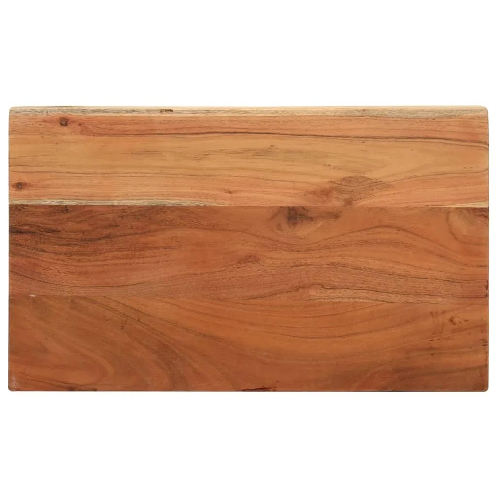vidaXL Tischplatte, Holzplatte Rechteckig, Massivholzplatte für Bartisch Beistelltisch Esstisch, Ersatztischplatte, 50x20x2,5cm Massivholz Akazie