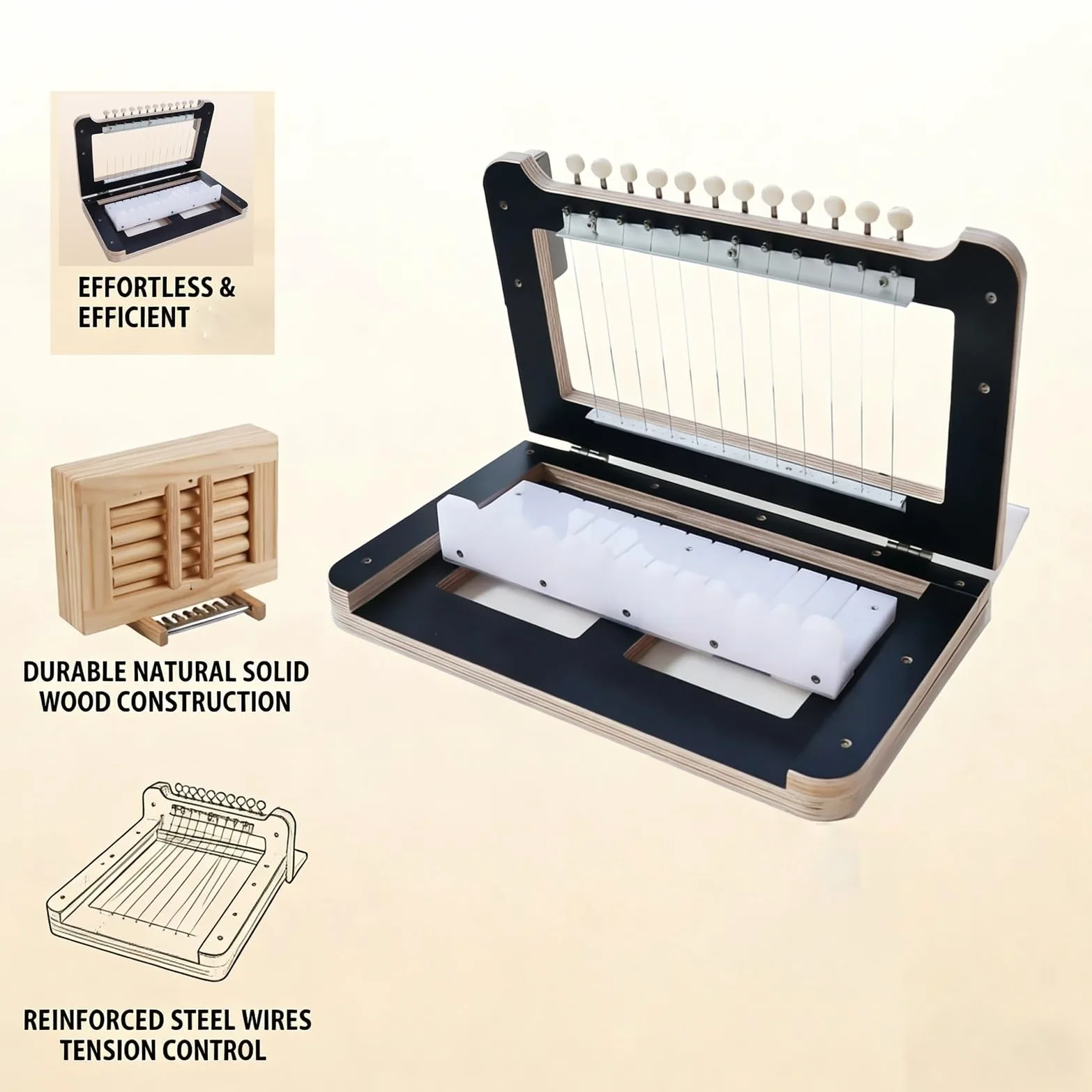 Draht-Seifenschneidemaschine, verstellbar für 1–12 Riegel, 2,5 cm feste Dicke, handgefertigt für Seife, Kerzen, Käse und Butterschneiden, Werkzeug mit hoher Härte