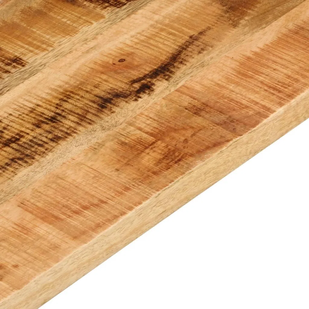 vidaXL Tischplatte, Holzplatte für Esstisch Couchtisch, Massivholzplatte Rustikales Design, Ersatztischplatte, 160x40x3,8cm Rechteckig Raues Massivholz Mango