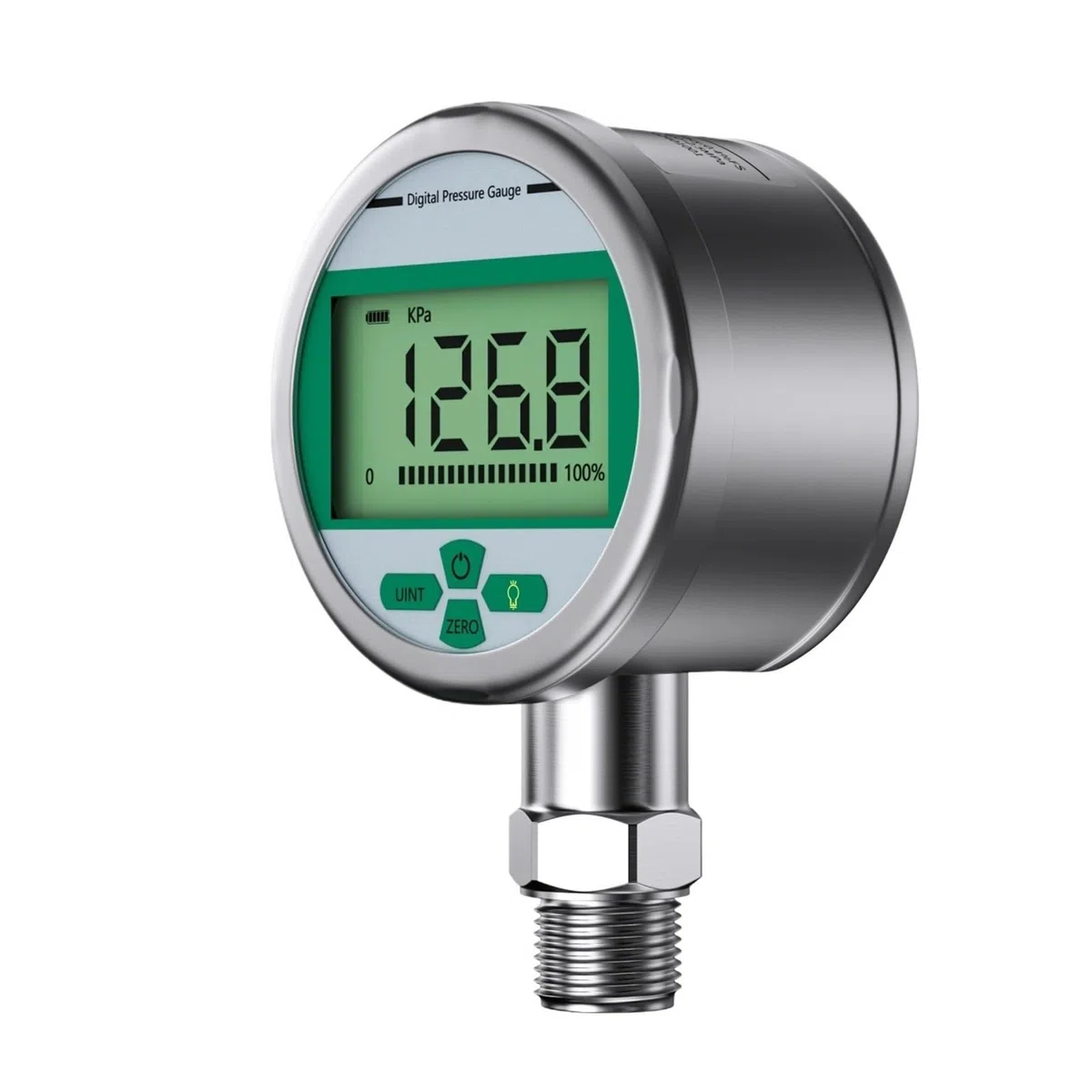 Digitales Manometer, -0,1–60 MPa, 300 bar, Industrie-Manometer, 80 mm, 0,1% Genauigkeit, Manometer(0-0.16Mpa)