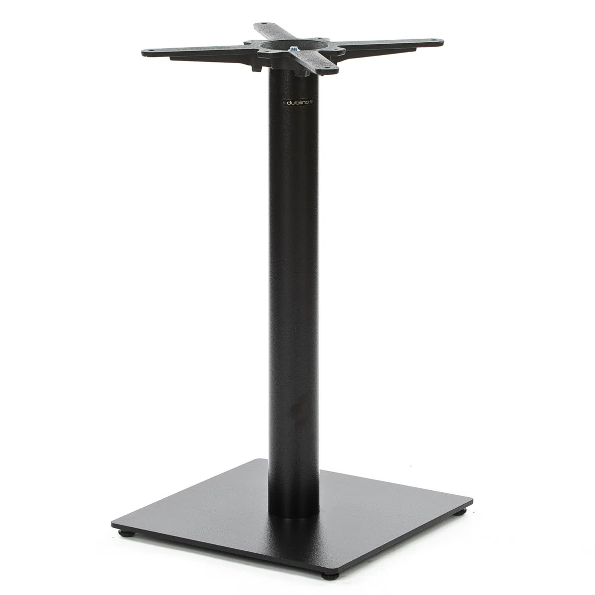 Premium Tischgestell Stahl- PJ6087 | schwarz | Höhe 72 cm | Bodenplatte 40x40 cm | max. Tischplattengröße 70x70 cm | Ideal für Esstische