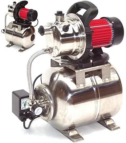 Edelstahl Hauswasserwerk 3800L Gartenpumpe Wasserpumpe Pumpe 44323 Bewässerung Edelstahl, Membrandruckbehälter,AWZ Druckkessel Membrankesse Ausdehnungsgefäß AWZ
