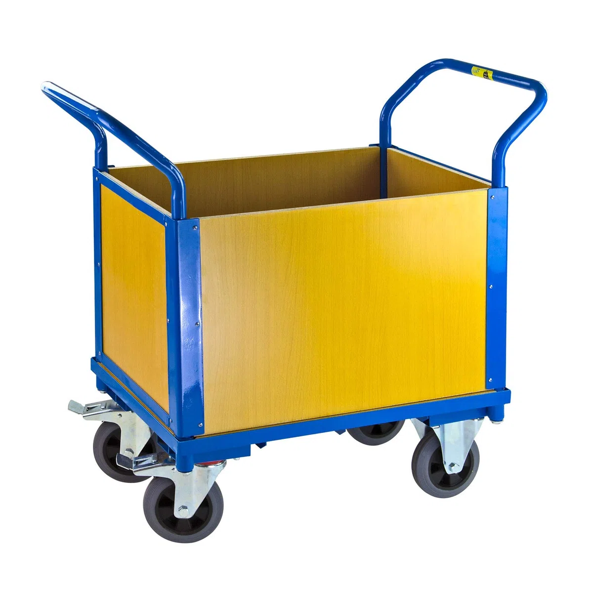 ADB Transportwagen 1 Boden und 4 Holzwänden Handwagen Plattformwagen Transportkarre