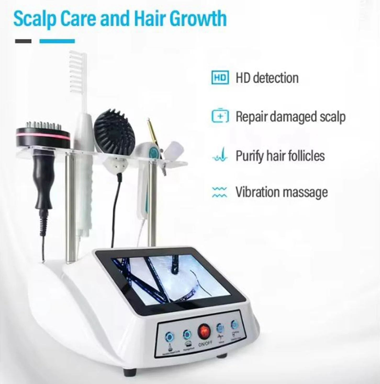 5-in-1-Hautdiagnose-Haaranalysator, Haarfollikel-Analysegerät, Hautdetektor, 5 Diagnose-Haarwerkzeuge, Hautpflege Für Zuhause, Schönheitssalon