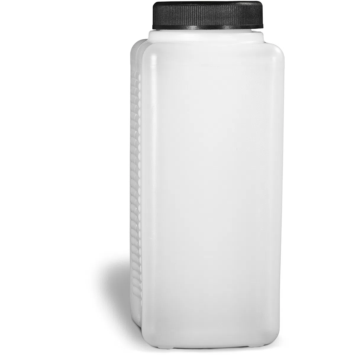 Weithalsflasche Vierkantflasche 1500 ml Kunststoff (HDPE) mit Schraubdeckel und PE-Dichtung