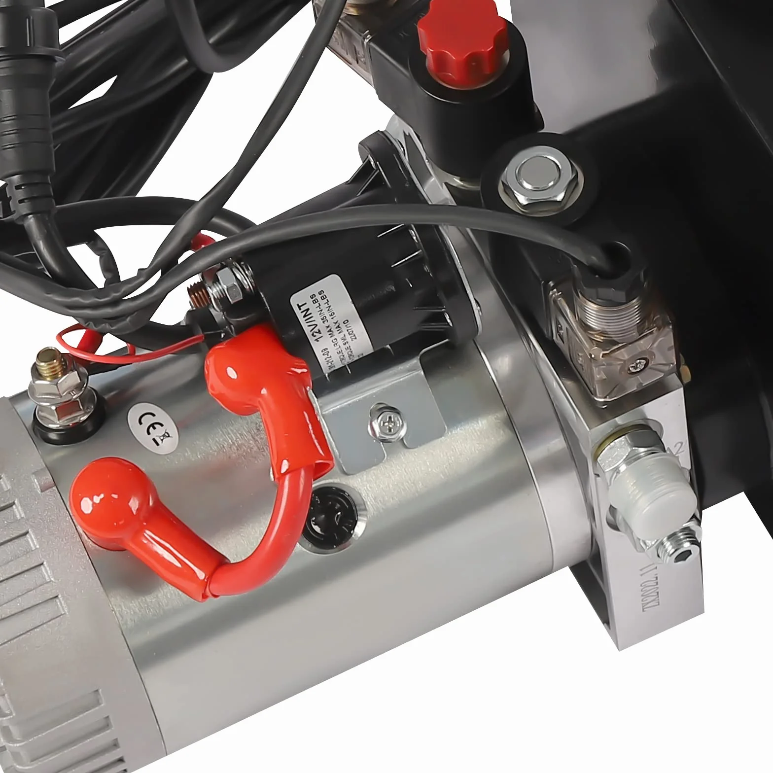 12V DC Hydraulikaggregat 20 Quart Stahlbehälter 16MPa 3KW, Doppeltwirkende Hydraulikpumpe mit Fernbedienung für Kipperaufbauten und Hebebühnen