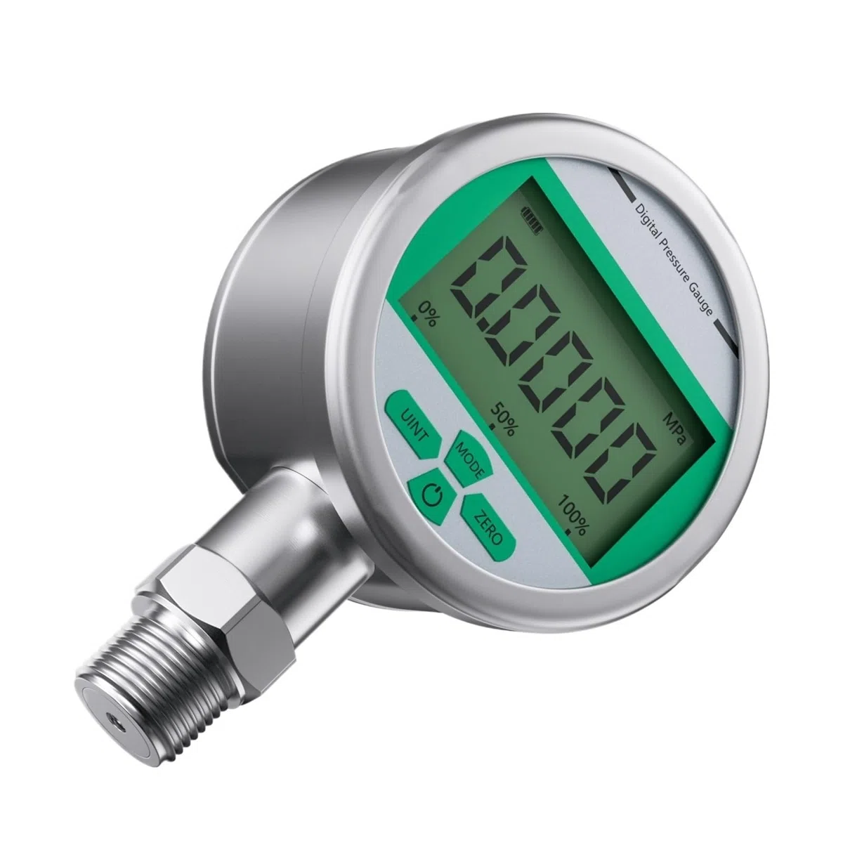 Edelstahl-Manometer, 80 mm hydraulisches digitales Manometer M20 x 1,5, 0,2% Genauigkeit for Luft, Wasser, Öl(0-6Mpa)