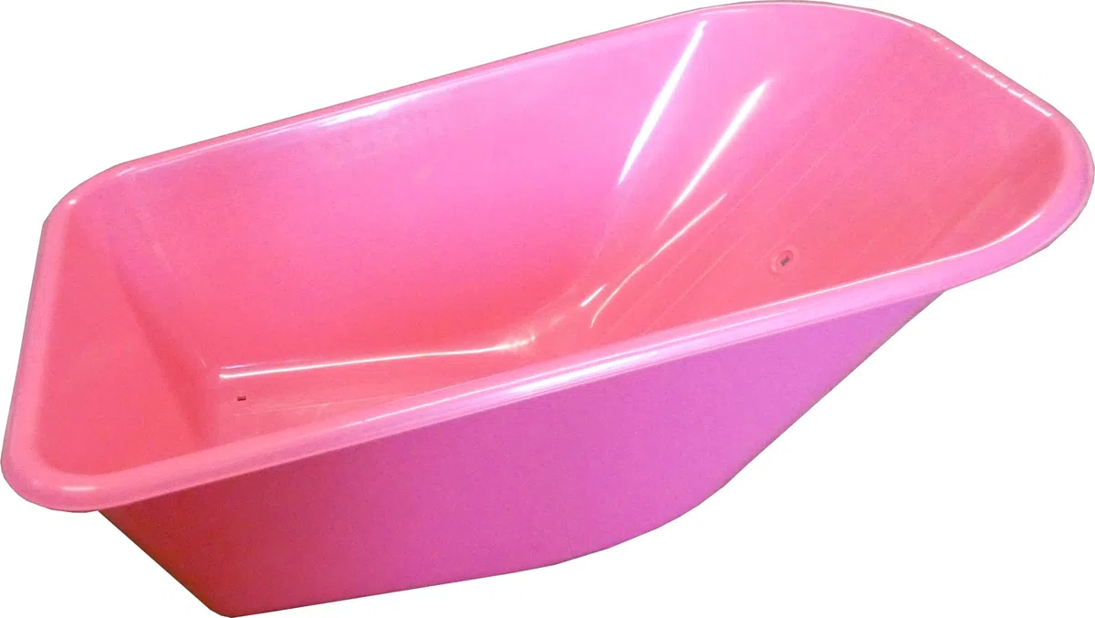 MATRIX Schubkarrenmulde Wanne Ersatzwanne Ersatzmulde PP-Mulde 100L Pink