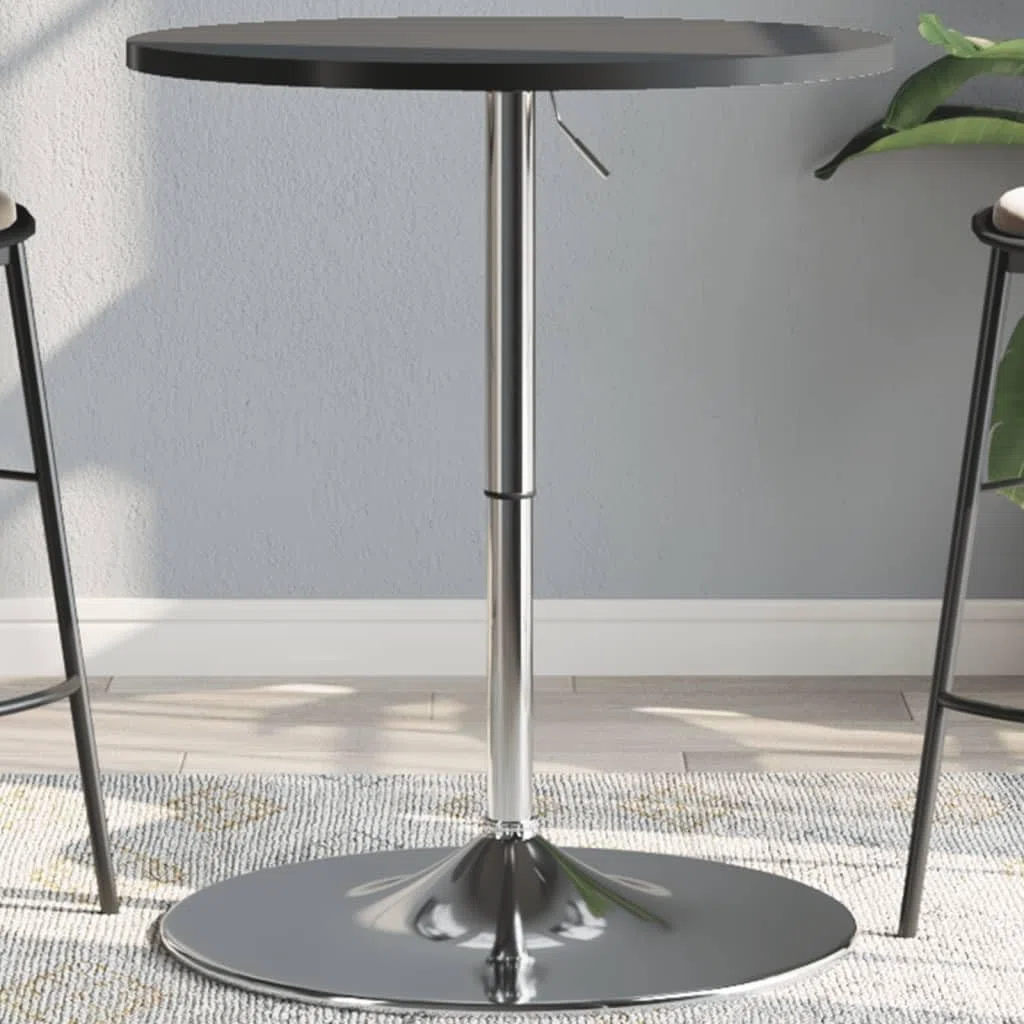 vidaXL Gestell für Bartisch, Tischgestell Höhenverstellbar, Tischbeine Tischuntergestell für Stehtisch Bistrotisch, Verchromter Stahl