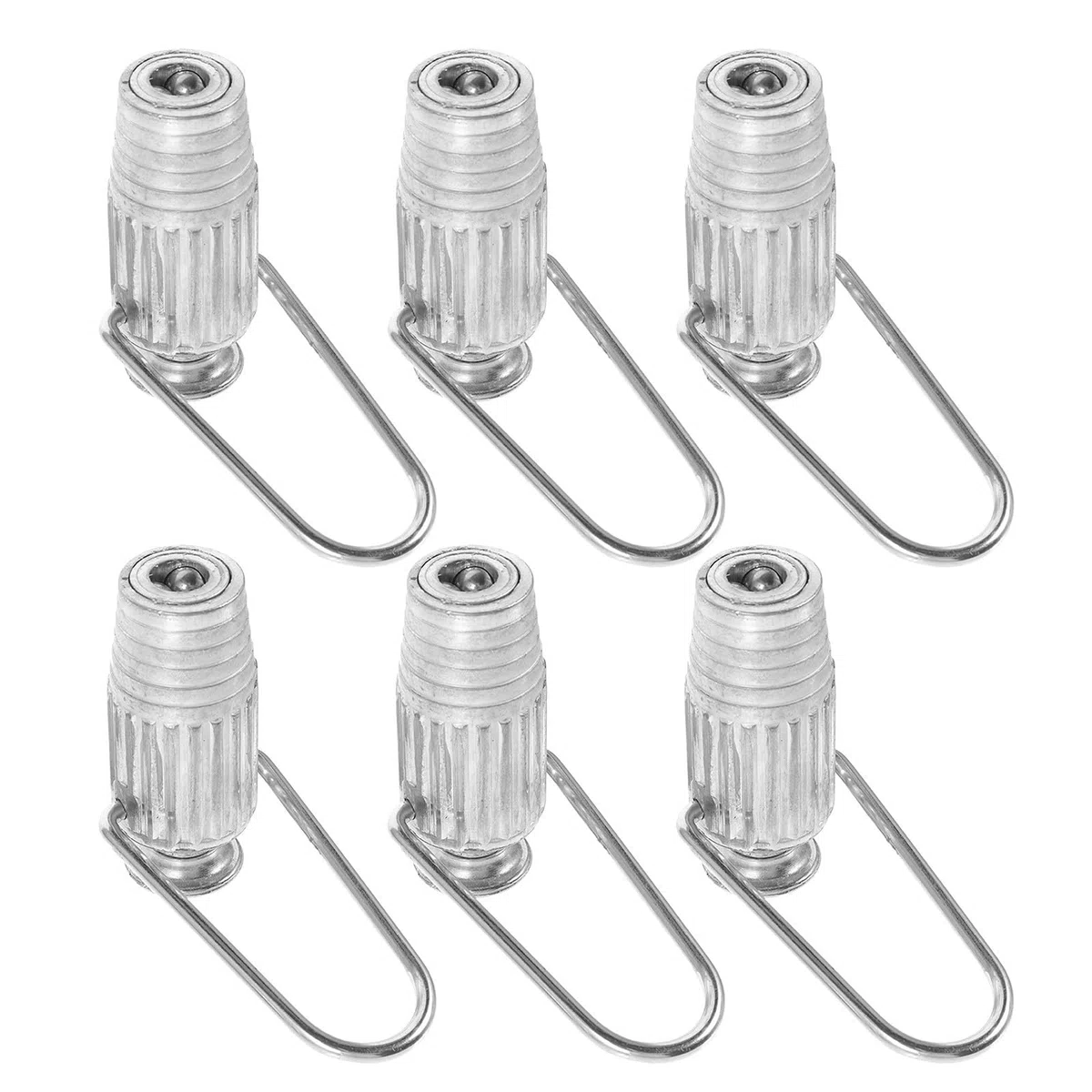 TOYANDONA 6 Stück Wäscheleinenspanner für Draht Wäscheleinen Seilspanner aus Aluminiumlegierung Silber Universell Kompatibel Einfache Montage für Wäscheleine und Seil Innen und Außen
