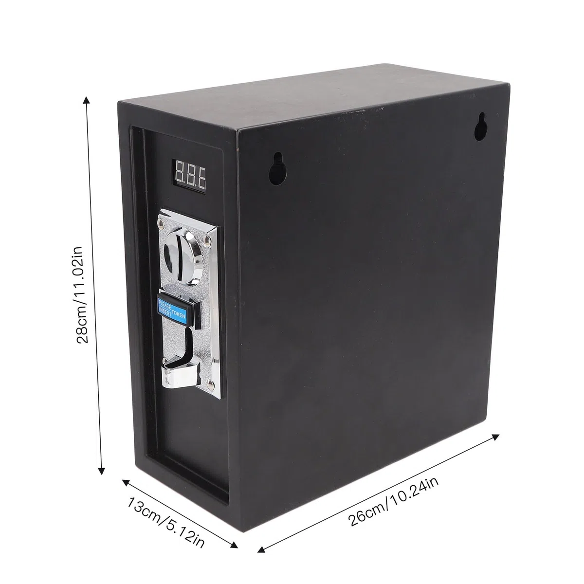 Asixxsix Münz-Timer-Steuerungs-Netzteilkasten, Programmierbarer Münz-Timer-Box-Münzprüfer für Automaten, Waschmaschinen, Massagesessel, Verkaufsautomaten, Elektronische Geräte