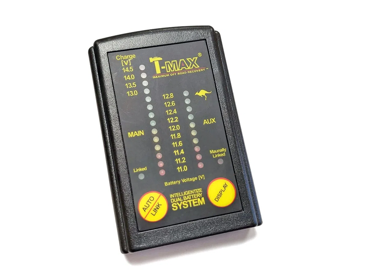 T-Max DBS02 Doppelbatterie Schaltsystem mit Digitalanzeige