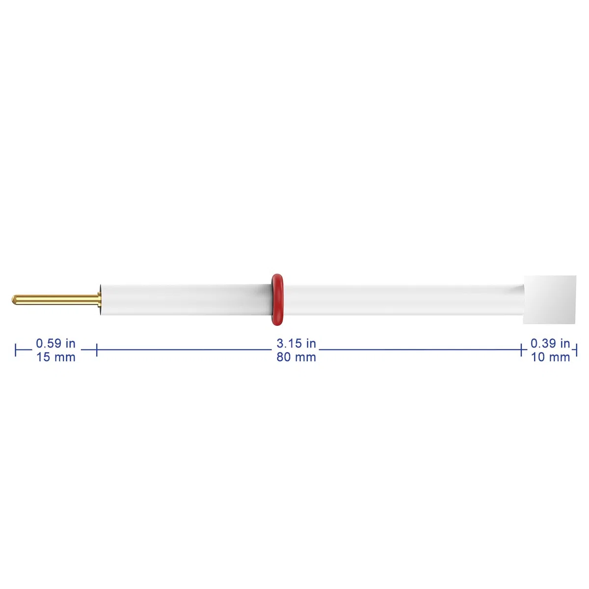 Labasics Platin Blatt Elektrode, Elektrolyt Zelle Elektrode mit Reinheit 99,99% Pt Platte Elektrode 10 x 10 x 0,1 mm und PTFE Körper