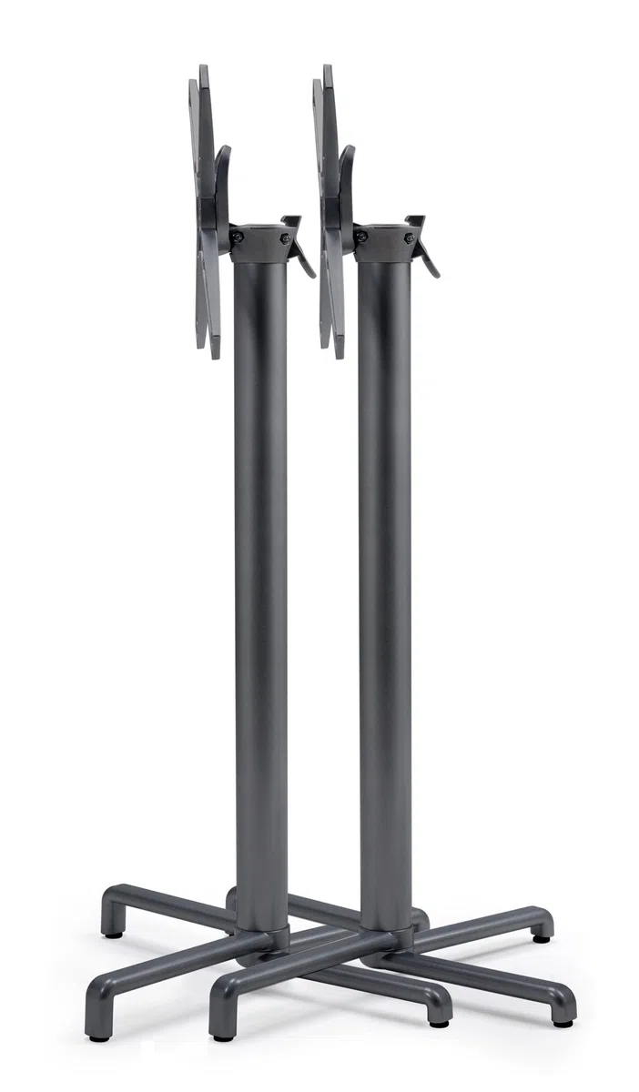 Nardi Stehtischgestell Tischbein Klappbar | Premium | PN5545/110 | Stehtisch | Aluminium | Höhe 107 cm | 6,7 kg | Standfläche 52x48 cm | max. Tischplattengröße 70x70 / Ø 70 cm