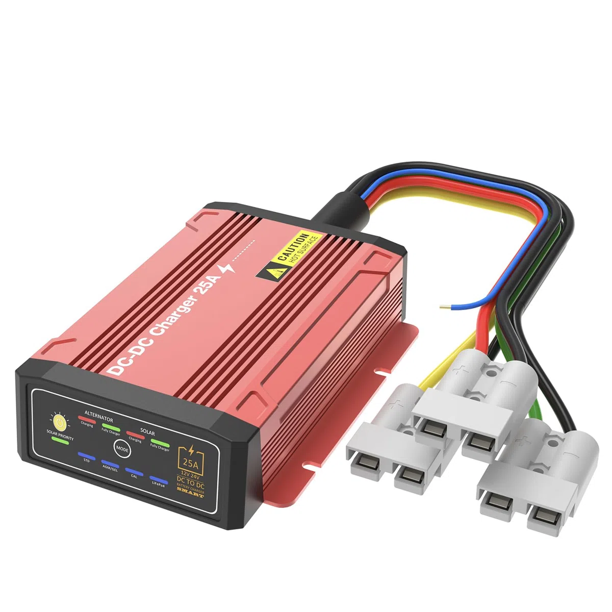 Wasserdichtes DCDC-Ladegerät mit MPPT für 12 V 25 A LiFePO4, Blei-Säure, SLA, Gel, AGM, Cal, DC zu DC Batterieladegerät mit Anderson