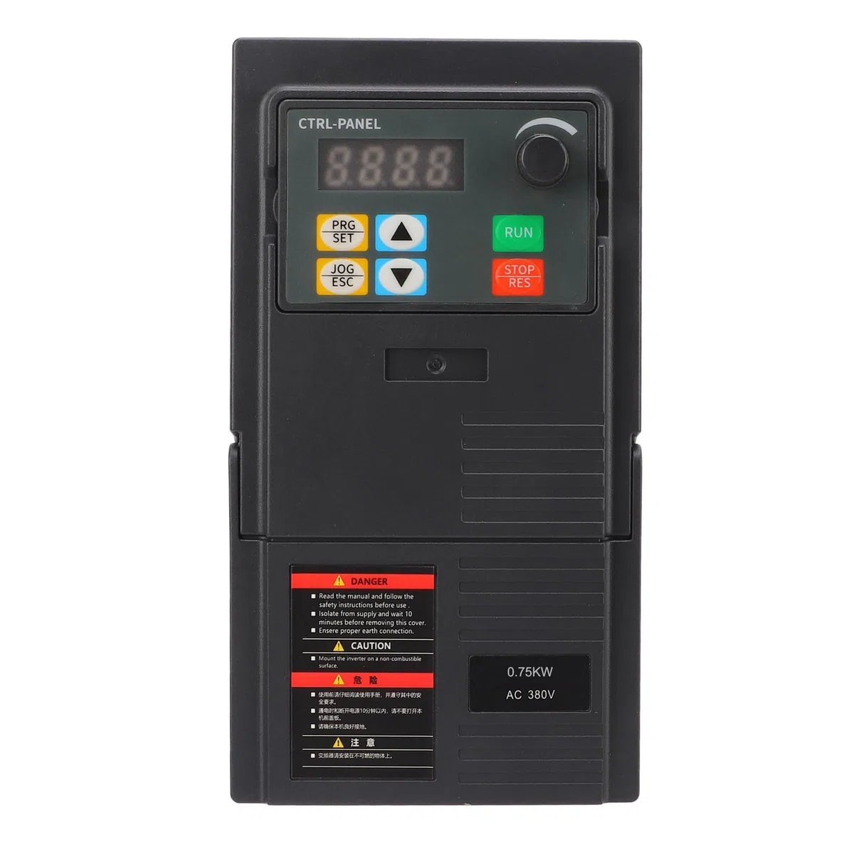 Frequenzumrichter, Antrieb mit Variabler Frequenz, 3-phasen 340-440V Eingang, 0-440V Ausgang, Wechselrichter für Elektromotorsteuerung (2,2kW, 0,75kW Motor)