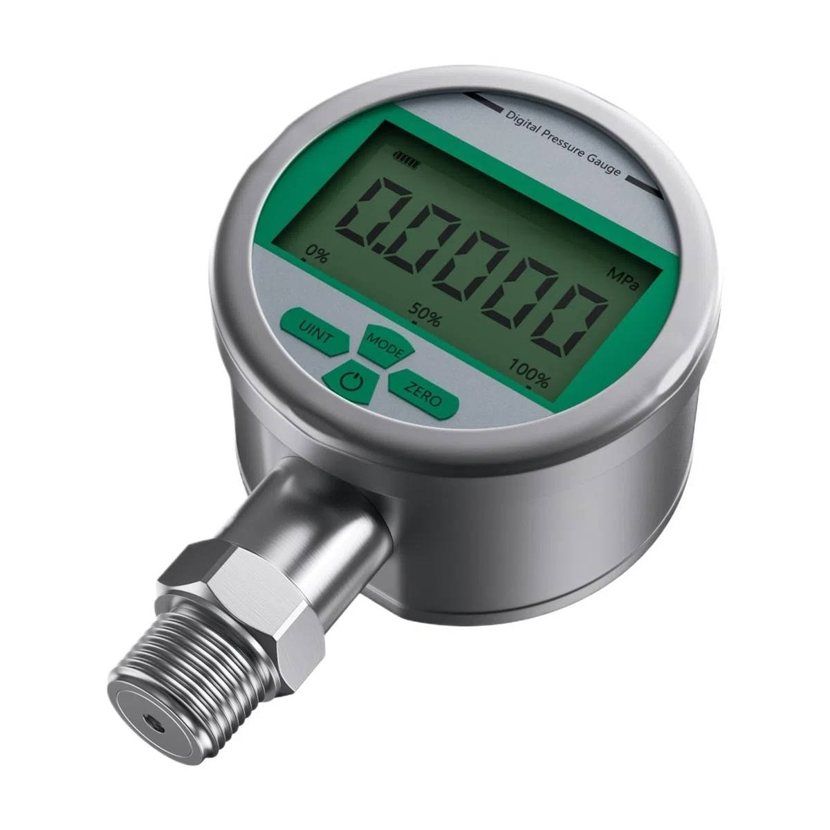 Digitales Manometer, -0,1–60 MPa, 300 bar, Industrie-Manometer, 80 mm, 0,1% Genauigkeit, Manometer(0-0.16Mpa)