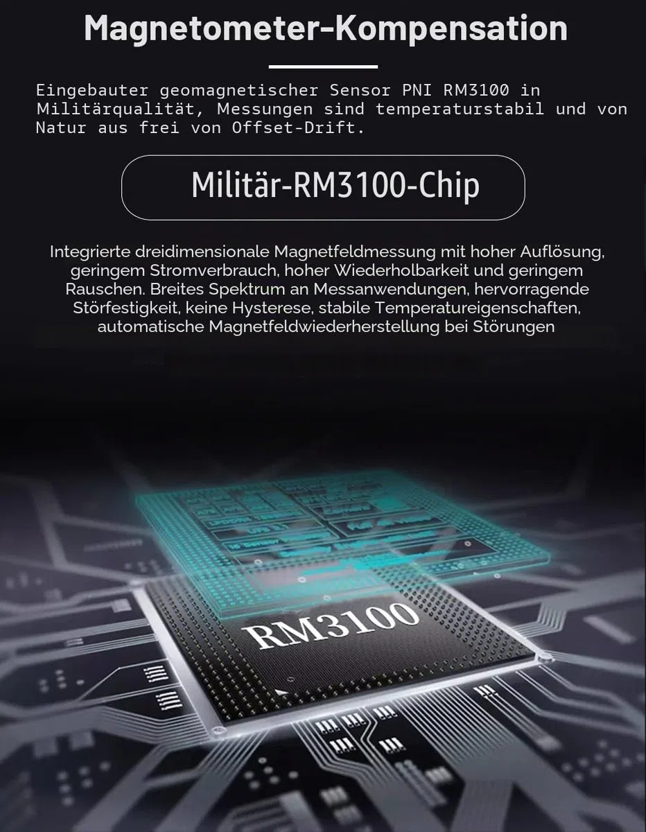 [Beschleunigungsmesser+Neigungsmesser in Militärqualität] HWT905-RS485 MPU9250 9-Achsen-Gyroskop+Winkel+ Digitalkompass mit Kalman-Filterung, Temperatur- und Magnetometerkompensation,IP67 wasserdicht