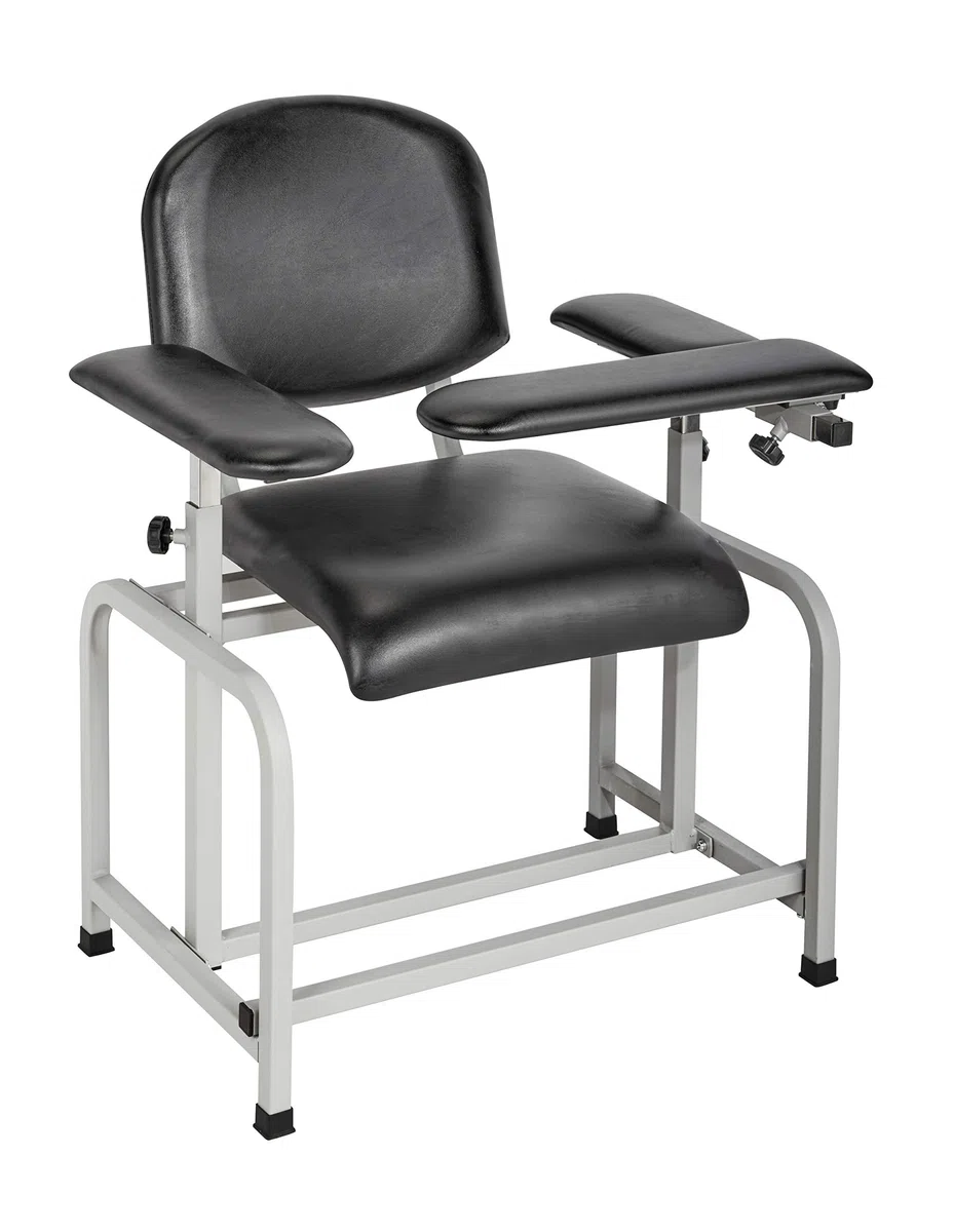 AdirMed Padded Blut Zeichnung Chair (Schwarz)