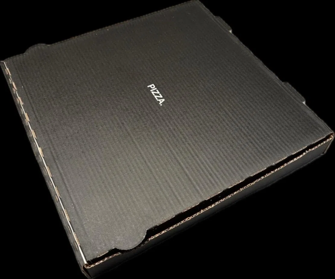 Pizzakarton - Pizzaboxen - Pizzaschachtel - schwarz - 100 Stück - 32x32x4 - edel - "Der Schwarze"