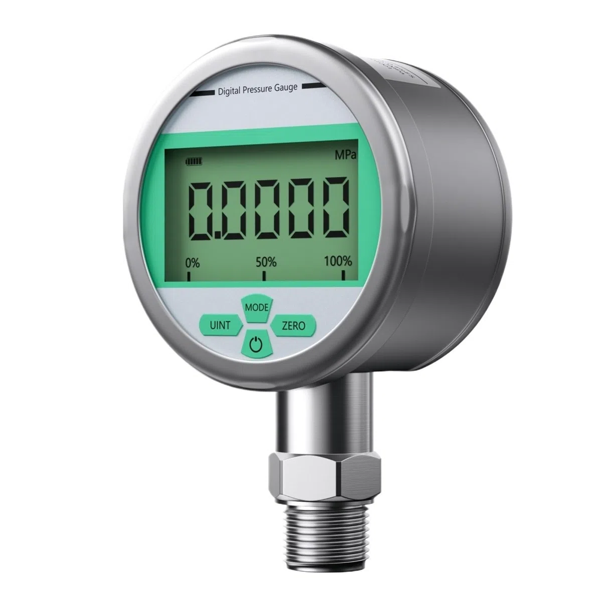 Manometer G1/2, 80 mm, digitales Manometer aus Edelstahl for Industriemanometer(0-0.4Mpa)