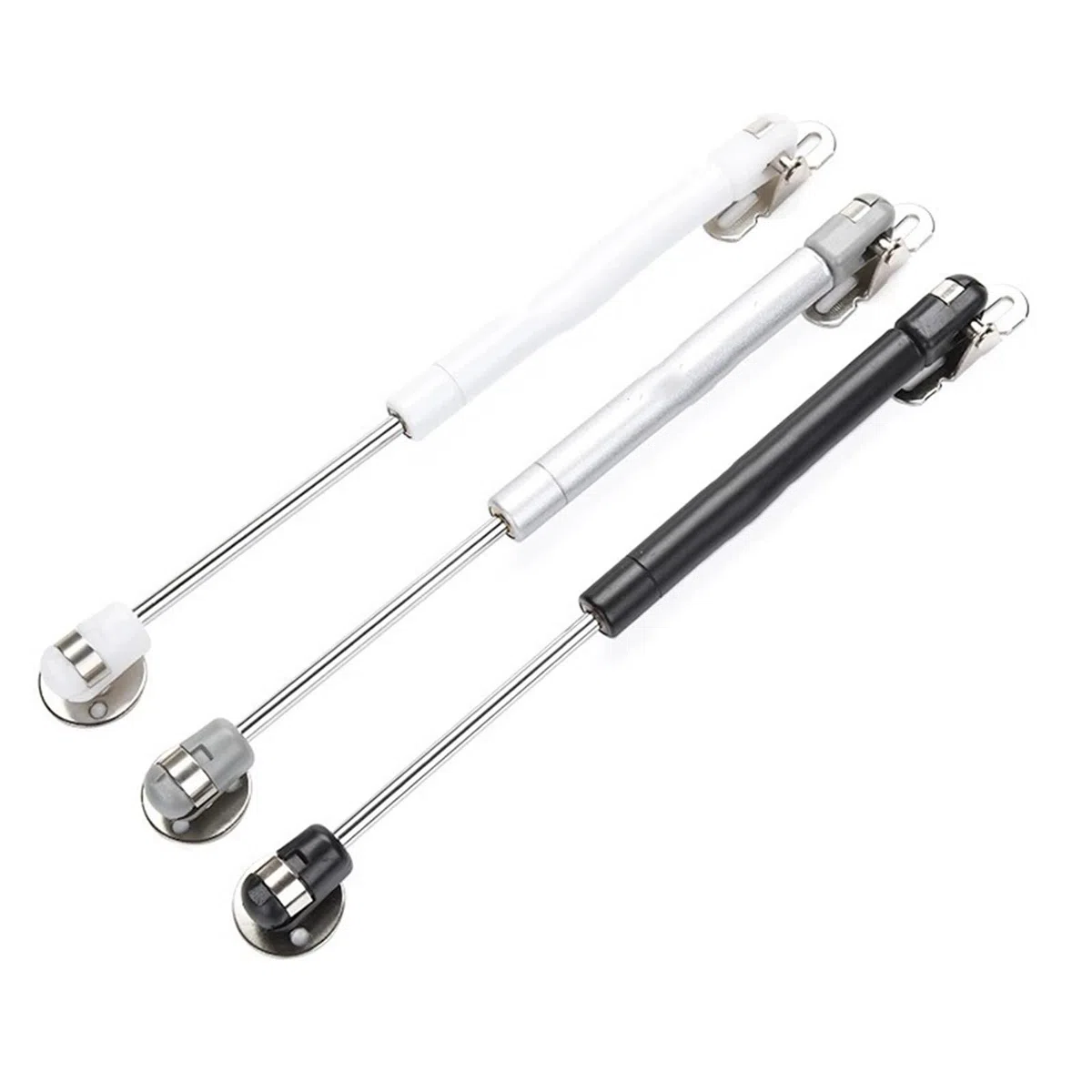 Weich Offen 4 STÜCKE Möbel Gasfederscharniere, Türstrebe Deckelstütze Bettkasten Stützhardware Küchenschrank Schrank Hydraulisches Scharnier 10-15KG Schwer Konsole (Color : 6KG-Gray)