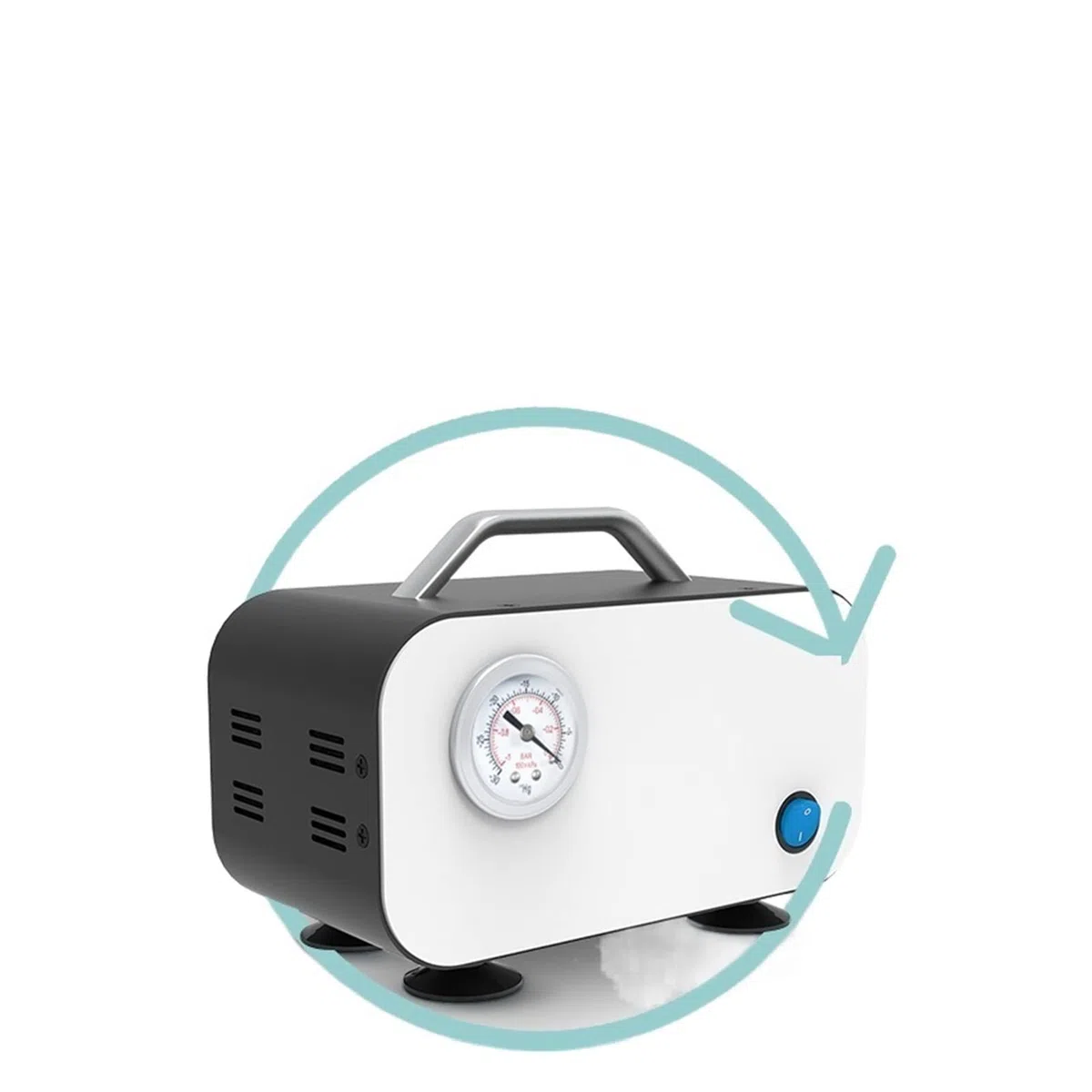 Zentrifuge, DC 12V Miniöl-freie Membran Luftvakuumpumpe Laborfilterpumpe Tragbare Unterdruckpumpe Laborausrüstung(VP-30L)