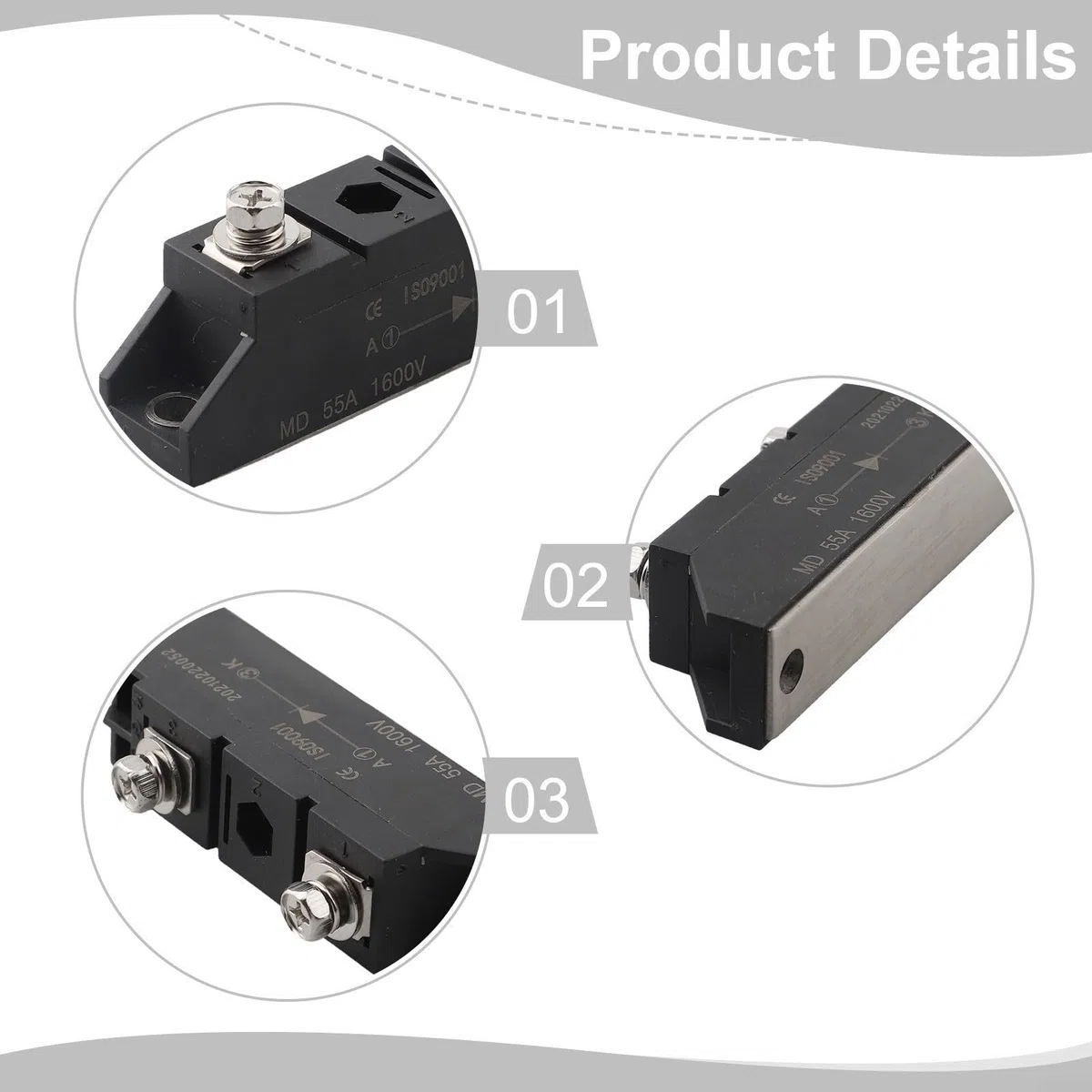 Anti-Reverse Diode Modul 55A 1600V Vollwellengleichrichter für Solar- und Photovoltaikanlagen